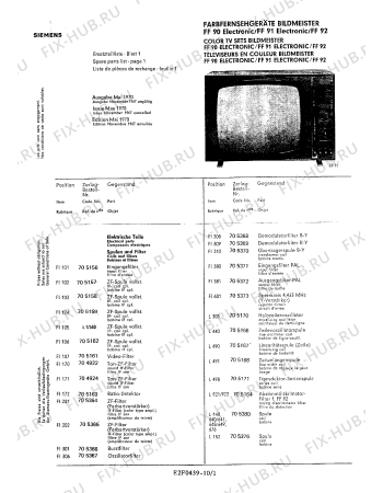 Взрыв-схема телевизора Siemens FF90 - Схема узла 02