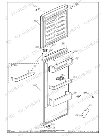 Взрыв-схема холодильника Beko DSE25020 (7233348712) - DOOR_ASSY(B620__5408)