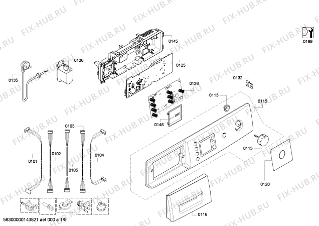 Схема №2 WAE28492NL Bosch Maxx 7 с изображением Аквастоп для стиральной машины Bosch 00665608