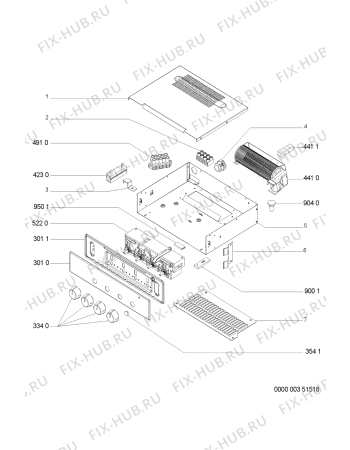 Схема №1 AKR 191/AV/01 с изображением Клавиша для электропечи Whirlpool 481241278563