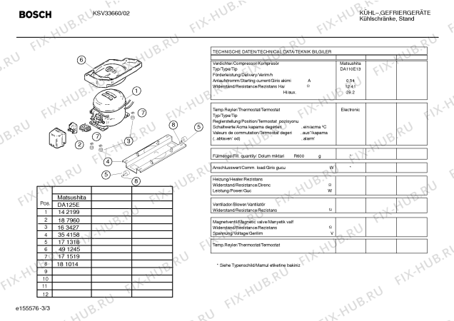 Взрыв-схема холодильника Bosch KSV33660 - Схема узла 03