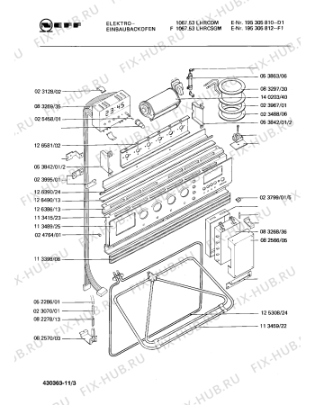 Схема №7 195301976 GB-1067.53LHCSG с изображением Ось для электропечи Bosch 00082462