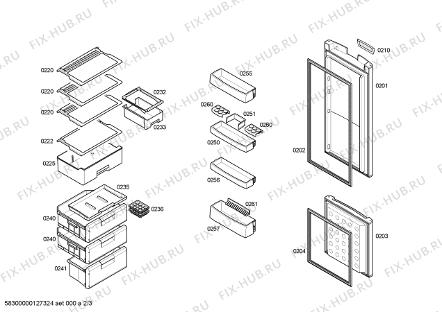 Схема №2 KGS33V10 с изображением Шарнир крышки для холодильной камеры Bosch 00420867