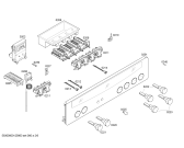 Схема №4 E1452N0 MEGA1452N с изображением Панель управления для плиты (духовки) Bosch 00665173