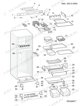 Схема №3 ENTM182A1F (F084346) с изображением Дверь для холодильника Indesit C00510473