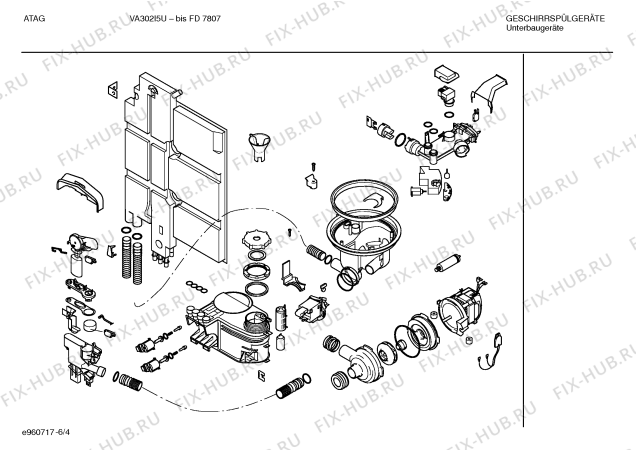 Взрыв-схема посудомоечной машины Atag SHVATN1 VS320I5U - Схема узла 04