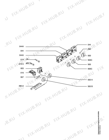 Взрыв-схема плиты (духовки) Aeg CE32003-1-W - Схема узла Functional parts 267