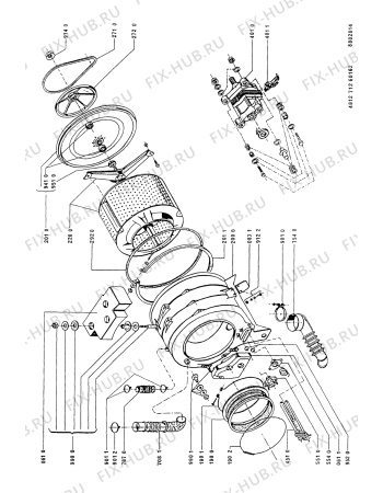 Схема №1 AWL 373 с изображением Пружинка для стиралки Whirlpool 481949258121