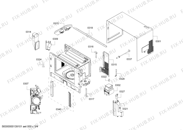 Схема №2 3WM459XD с изображением Модуль управления для духового шкафа Bosch 00674149