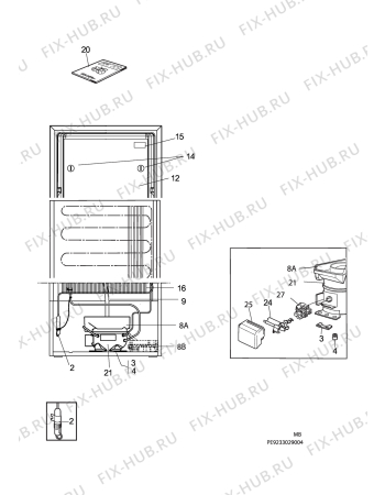 Взрыв-схема холодильника Husqvarna Electrolux QR2110X - Схема узла C10 Cold, users manual