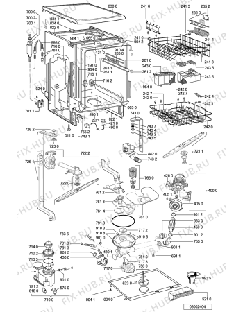 Схема №1 GSF 1988 WS с изображением Обшивка для электропосудомоечной машины Whirlpool 481245371388