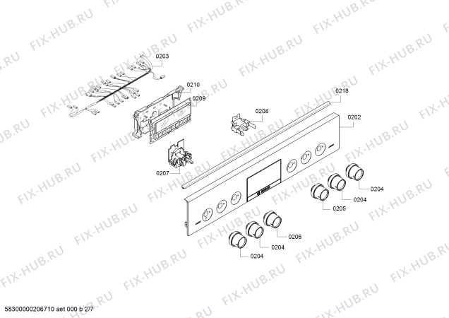 Схема №5 HXS79RJ50 с изображением Переключатель режимов для духового шкафа Bosch 12022447