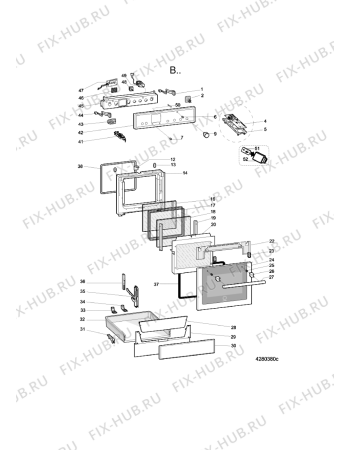 Схема №2 AXMT 6533/IX с изображением Шарнир для электропечи Whirlpool 482000090894