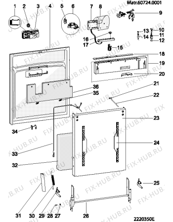 Схема №2 DI653A (F043218) с изображением Инструкция по эксплуатации для посудомойки Indesit C00193170