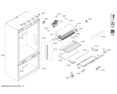 Схема №3 B30IB900SP, Bosch с изображением Крышка для холодильника Bosch 11028993