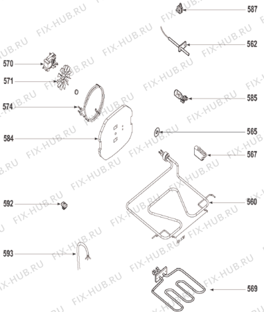 Схема №1 GCM832X (320806, QK6CS731H) с изображением Тэн для микроволновки Gorenje 450186