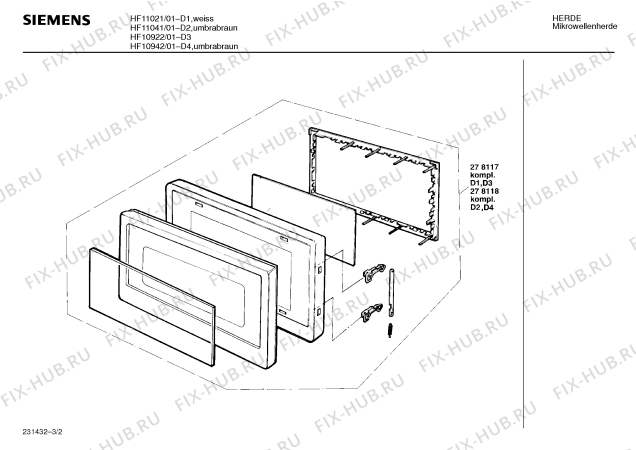 Схема №2 HF10922 с изображением Инструкция по эксплуатации для микроволновой печи Siemens 00516120