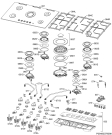 Схема №1 HG795550XB с изображением Переключатель для плиты (духовки) Aeg 140047995042