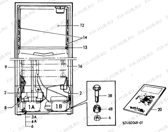 Взрыв-схема холодильника Atlas AKF2-355 - Схема узла C10 Cold, users manual