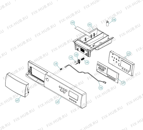 Взрыв-схема стиральной машины Gorenje WMC75 AT   -Grey (900003544, WMC55) - Схема узла 04