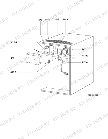 Взрыв-схема холодильника Dometic RH300LD - Схема узла Armature/fitting