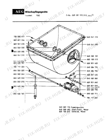 Взрыв-схема комплектующей Aeg LAV1065 CH - Схема узла Section 4