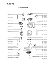 Схема №1 EC324051/87A с изображением Элемент корпуса для кофеварки (кофемашины) Krups SS-207820