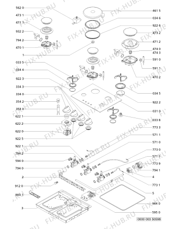 Схема №1 AKM 432/NB с изображением Втулка для плиты (духовки) Whirlpool 481945058235