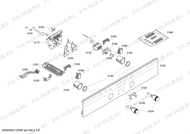 Схема №5 HB330540 с изображением Панель управления для духового шкафа Siemens 00437421