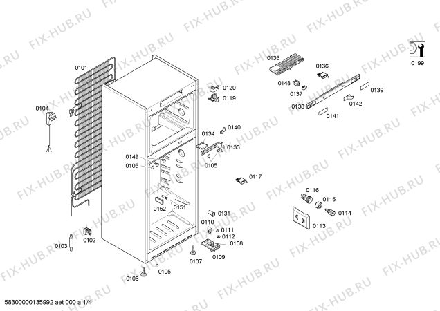 Схема №2 KD40NA00NE с изображением Планка ручки для холодильника Siemens 00642449