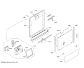 Схема №2 SN56M587EU с изображением Передняя панель для посудомоечной машины Siemens 00704925