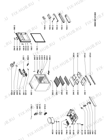 Схема №1 ARL 391/B с изображением Другое для холодильной камеры Whirlpool 480131100323