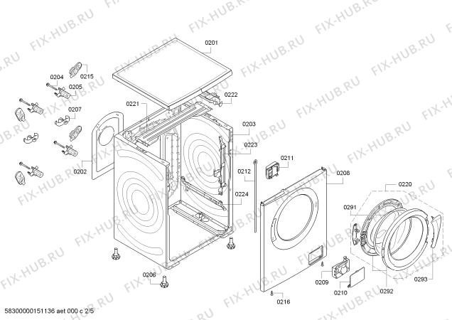Схема №4 3TS74100Z с изображением Панель управления для стиралки Bosch 00702809