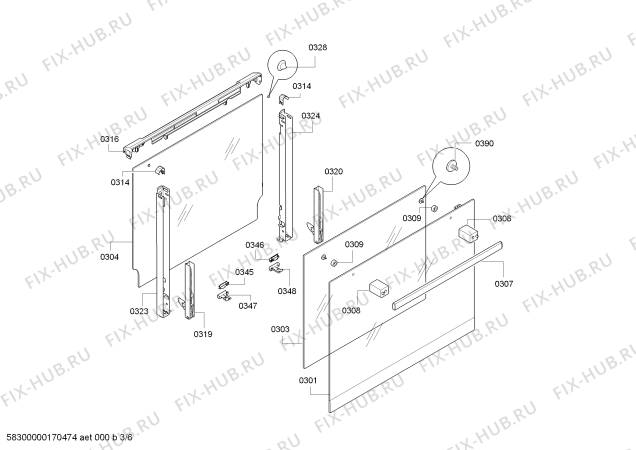 Схема №5 B12M22N3 с изображением Панель управления для плиты (духовки) Bosch 00744844