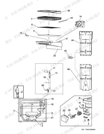 Взрыв-схема холодильника Husqvarna Electrolux QT3249W - Схема узла C10 Cold, users manual