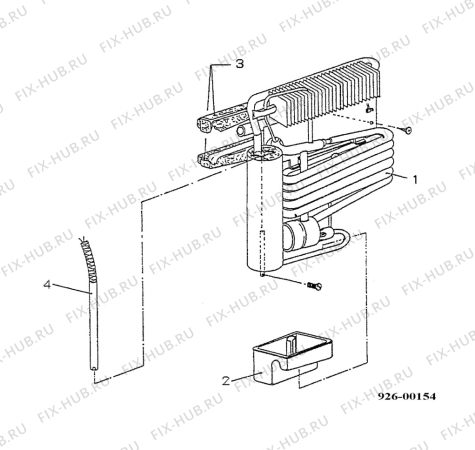 Взрыв-схема холодильника Electrolux RE1400F - Схема узла Cooling generator