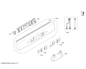 Схема №6 SMS53N02EU с изображением Передняя панель для электропосудомоечной машины Bosch 00679004