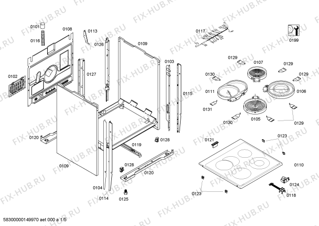 Схема №3 HCE744263R с изображением Панель управления для духового шкафа Bosch 00700322