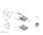 Схема №3 ZED25W40EU с изображением Корзина для посуды для посудомоечной машины Bosch 00777364