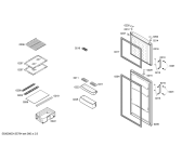 Схема №2 KD25VX00 с изображением Дверь морозильной камеры для холодильника Siemens 00478708