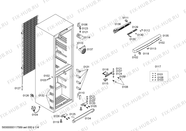 Схема №2 KG32U193GB с изображением Осушитель для холодильника Siemens 00426394