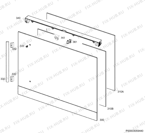 Схема №5 BE8615001M с изображением Микромодуль для электропечи Aeg 973949715311016