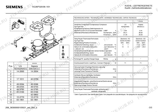 Схема №1 KG36P320GB с изображением Дверь для холодильника Siemens 00240647