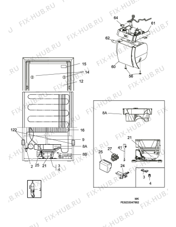 Взрыв-схема холодильника Electrolux ERF7000W1 - Схема узла C10 Cold, users manual