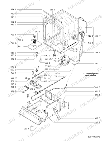 Схема №2 GSI 2150 SW с изображением Всякое для посудомоечной машины Whirlpool 481940118839