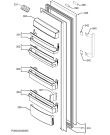 Схема №5 S74000KDX0 с изображением Дверка для холодильника Aeg 2801840451