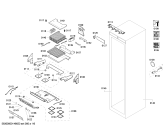 Схема №4 RF411700 с изображением Вставная полка для холодильной камеры Bosch 00679583