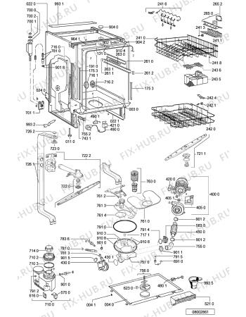Схема №2 GSUS 4421 IN с изображением Панель для посудомоечной машины Whirlpool 481231018834