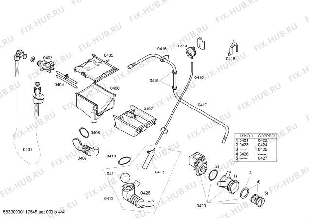 Схема №3 WM08E410IT с изображением Панель управления для стиралки Siemens 00449964