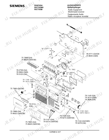 Схема №4 RK770G6II с изображением Инструкция по эксплуатации для звукотехники Siemens 00531015